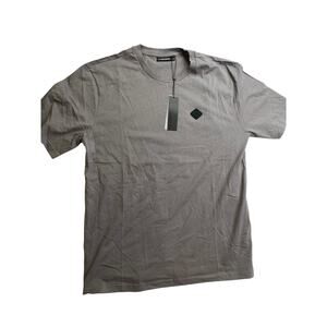 NWT J.Lindeberg Dale Logo Patch T-Shirt, Gargoyle Gray, Large